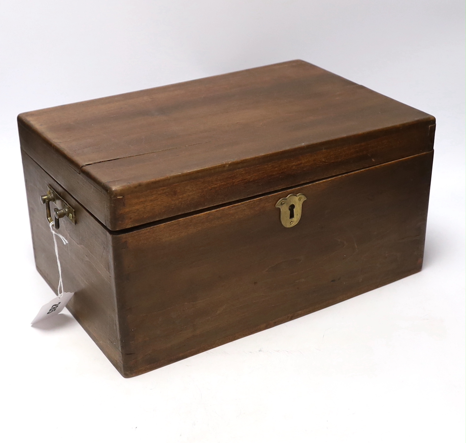 Two mahogany boxes of gun tools, including; bullet moulds, files, a vice, musket balls, etc.